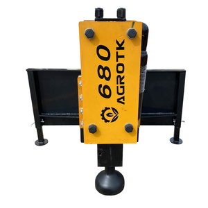 PD680-PZ Hammer Post Driver For Wooden Fence Skid Steer Hydraulic Post Driving Hammer