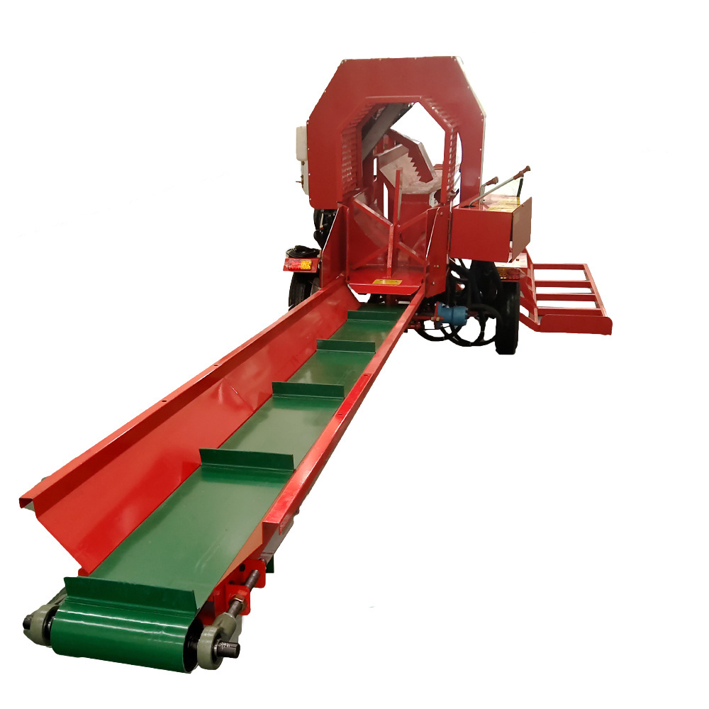 Firewood Stacking Conveyor Machine Petrol Log Splitter Wood Processor Firewood Elevator Belt Conveyor