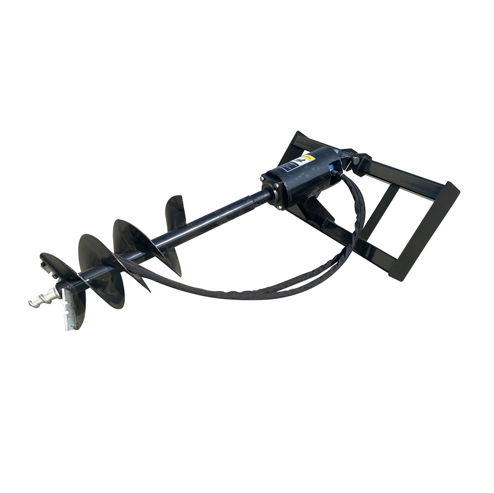 Multifunctional skid steer earth auger ground screws hole digger hydraulic auger for sale