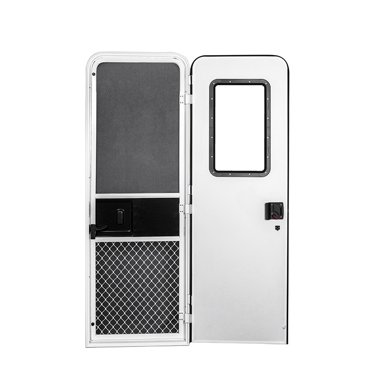 Factory direct sales Powder coated aluminium alloy frame RV door