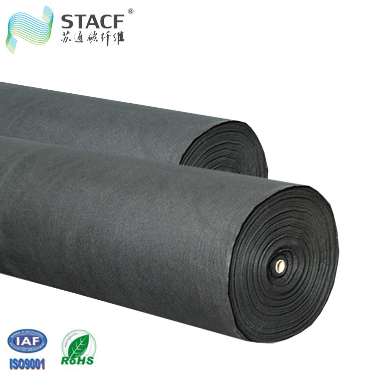 Fireproof Industrial thermal insulation activated carbon liner non woven fabric fiber epa 500 activated carbon felt