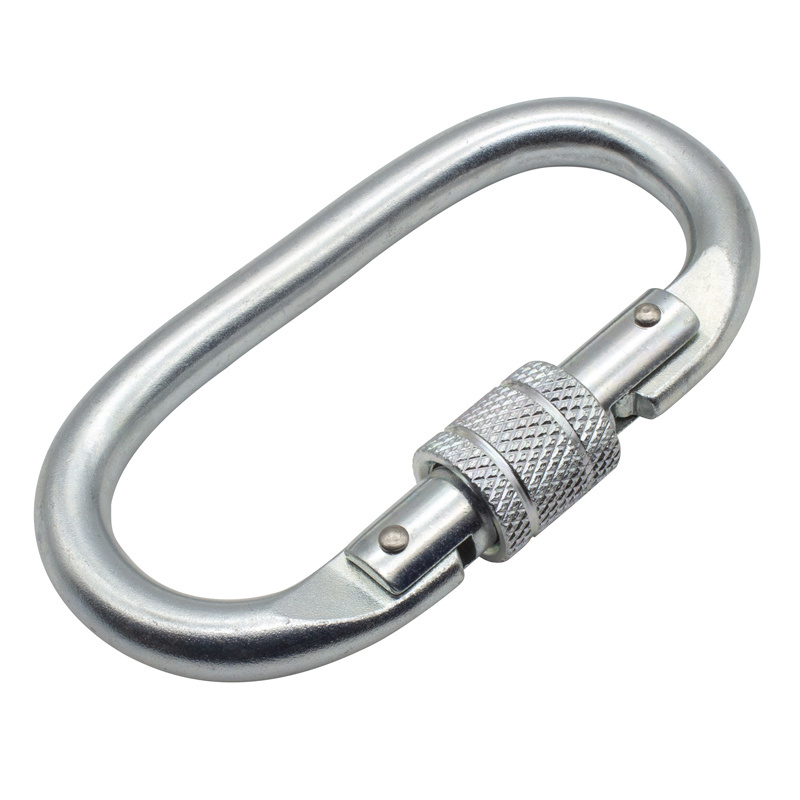 Oval Mountaineering Carabiner Hook 25KN Safety Forged Steel Alloy Steel for Camping/climbing/rescue-jensan Custom 108*60*28mm