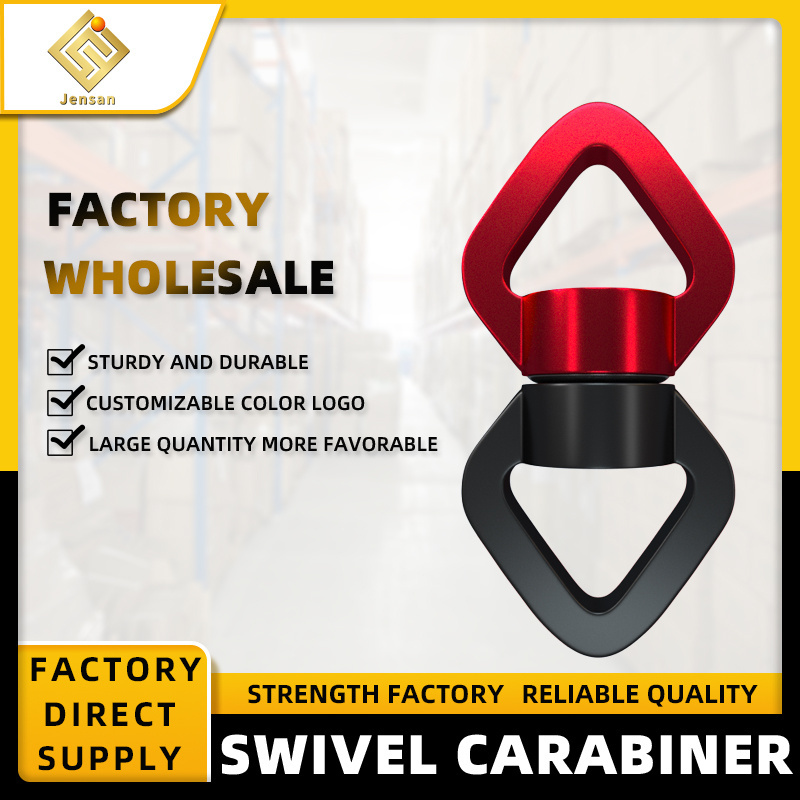 30kn Bearing Swing Swivel Device 360 Rotational Hanging Swivel Hook With 2 Carabiners Connector For Aerial Yoga