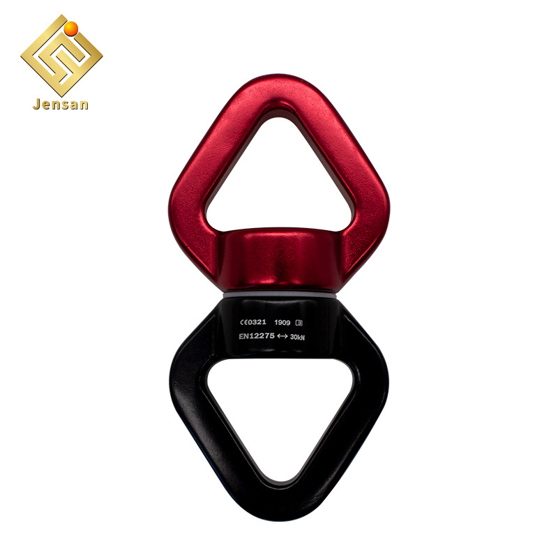 30kn Bearing Swing Swivel Device 360 Rotational Hanging Swivel Hook With 2 Carabiners Connector For Aerial Yoga