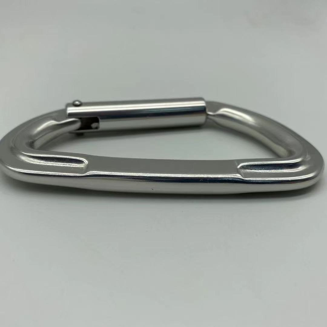 JENSAN Custom CE Heavy Duty 22KN Snap Hook Carabiner Clip for Climbing/outdoor/backpack D Shape 7075 Aluminum Anodizing 100*58mm