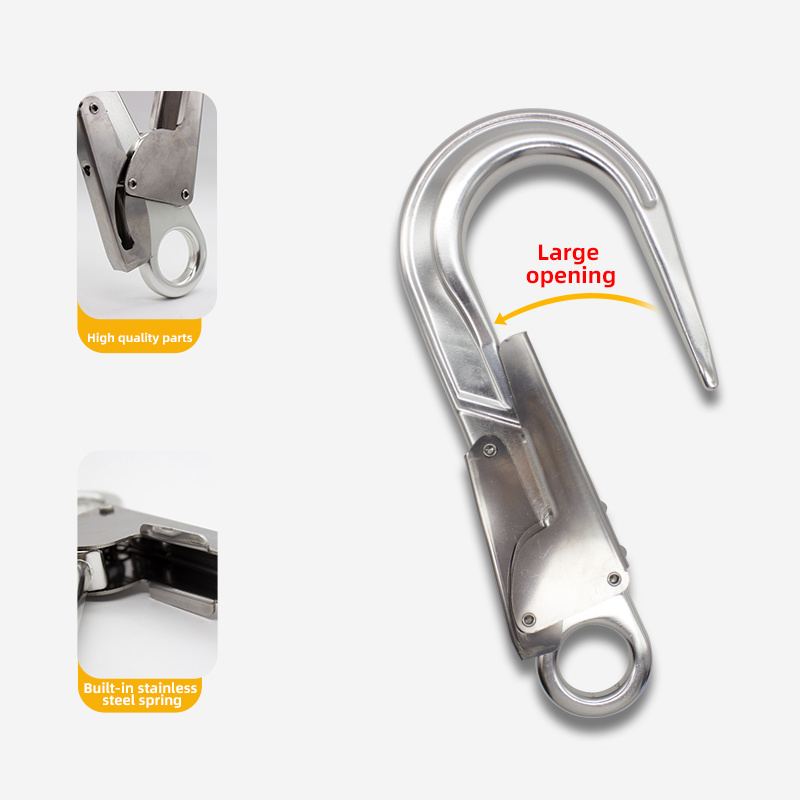 High Quality 25KN Aluminium Safety belt Safety harness Scaffolding hook for fall Protection JENSAN Custom