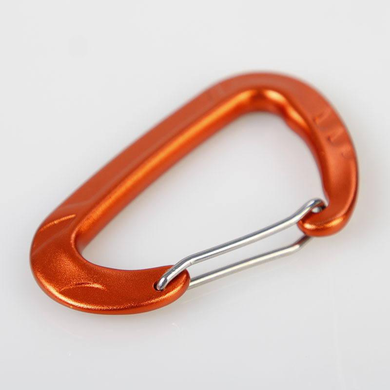 JENSAN Custom Wholesale 12KN Aluminum Wire Gate Climbing Carabiner Clips Hook For Mountaineering/Yoga/Hammock