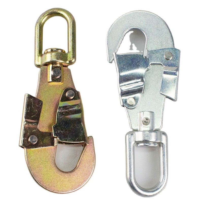 Factory Forged Snap Hook Double Lock Safety Swivel Snap Hook High Quality Steel Jinsong Hook Fall Protection/harness/safety Belt