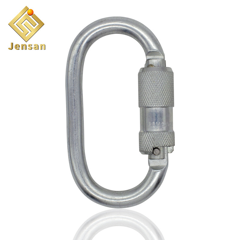 JENSAN Custom Good 23KN Carabiner Steel Climbing Crabiner Hook For Fall Arrest