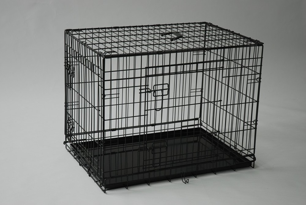 Best pet large folding wire pet cage for dog cat house metal aluminum dog crate