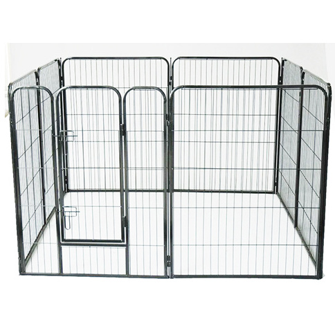 4/6/8/16 Panels Indoor Outdoor Heavy Duty Metal Barrier Playpen Kennel Pet Dog Fences Puppy Cat Exercise Iron Dog Fences