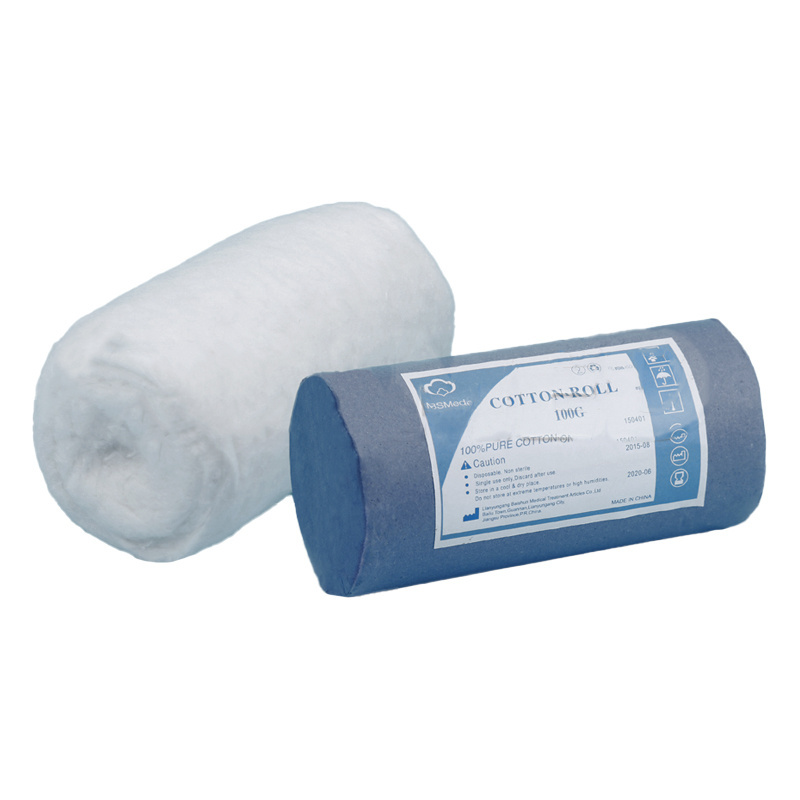 Factory direct wholesale sterile medical absorbent cotton gauze roll white fabric cotton roll