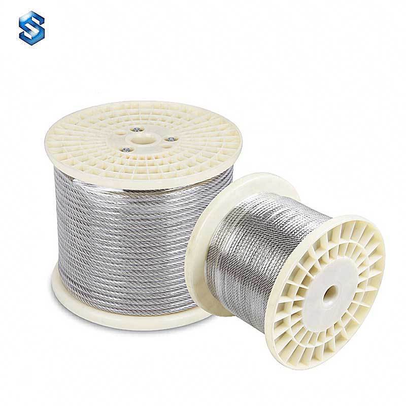 316 1x7 0.6mm stainless steel wire rope