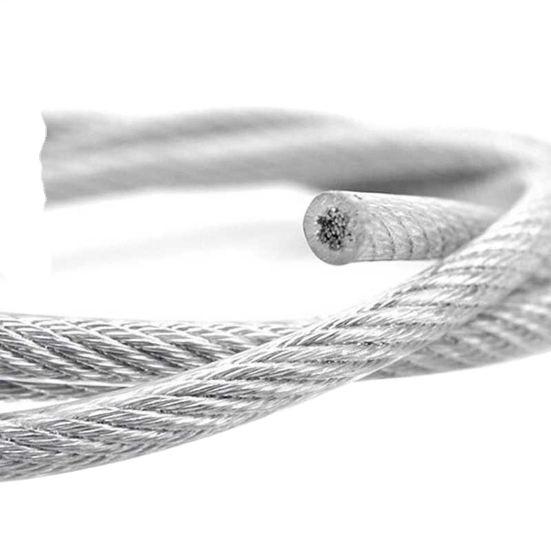 316 7X19 8-10mm PVC coated  stainless steel wire cable