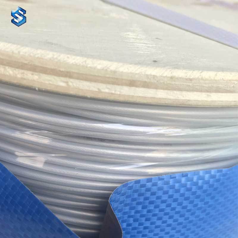 316 7X19 8-10mm PVC coated  stainless steel wire cable