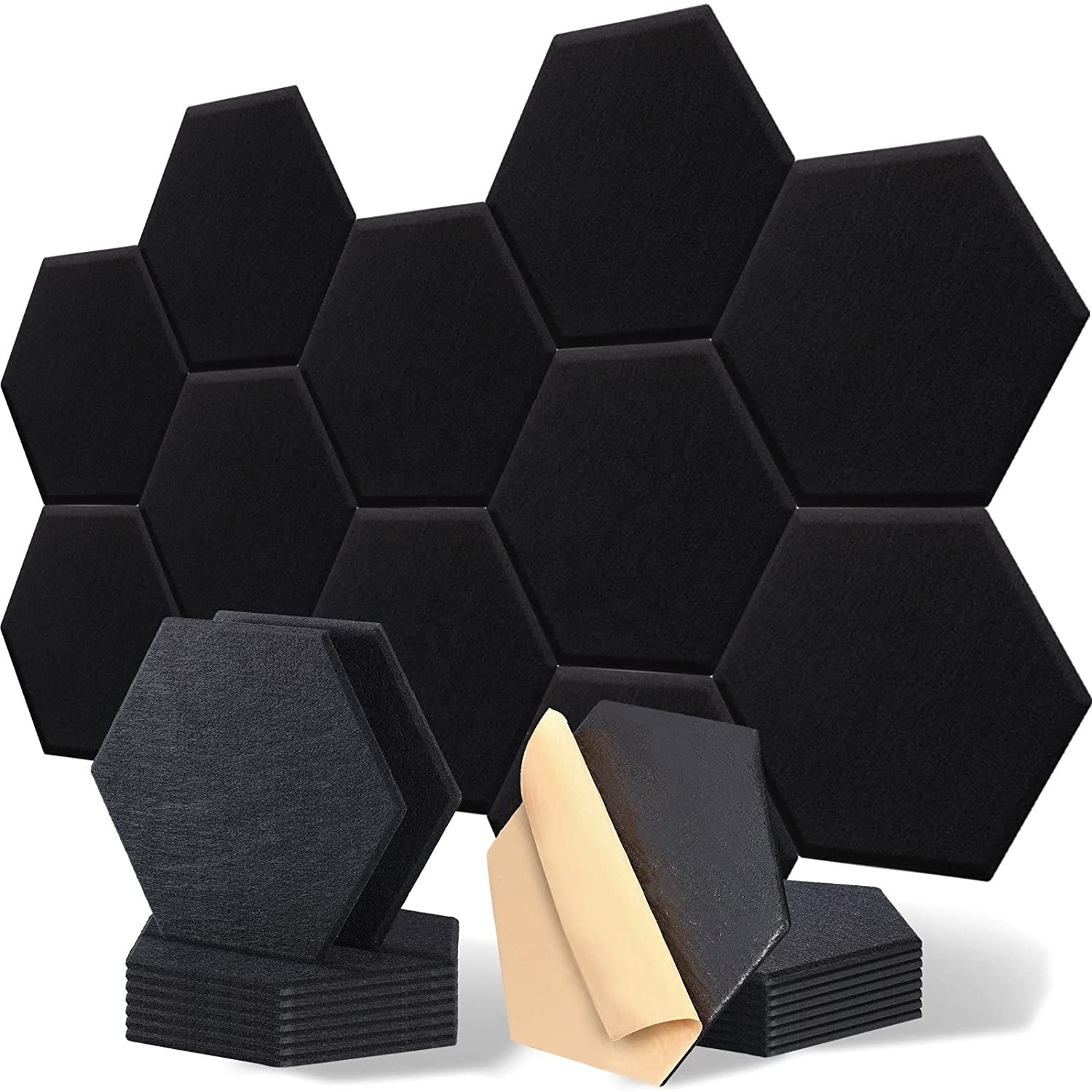 Polyester Fiber Acoustic Panel Acoustic Wall Panels Sound Absorbing Hexagon Acoustic Panel