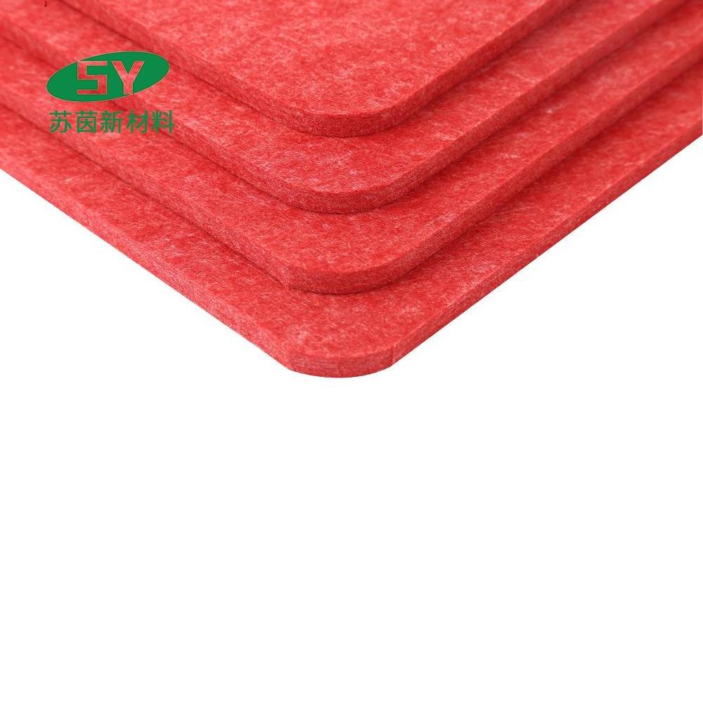 Custom Size Decorative 9mm Sound Proof Pet Ceiling Hexagon Polyester Fiber Acoustic Panels