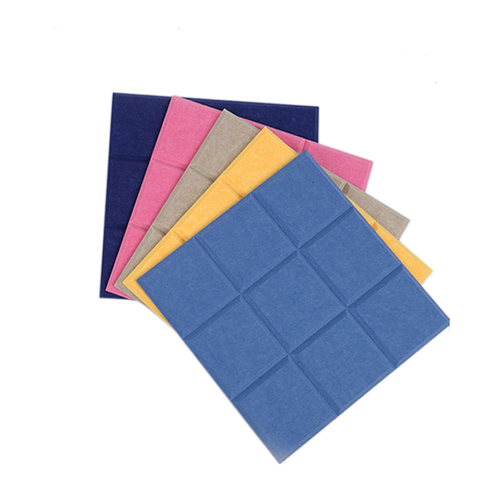 Factory Direct Sale Soundproof Baffle Ceiling Sound Proofing Felt Feature Wall Acoustic Panels