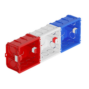 Cable Terminal Wall Switch Housing Box Electrical PVC Square Flush Mounted Junction Box