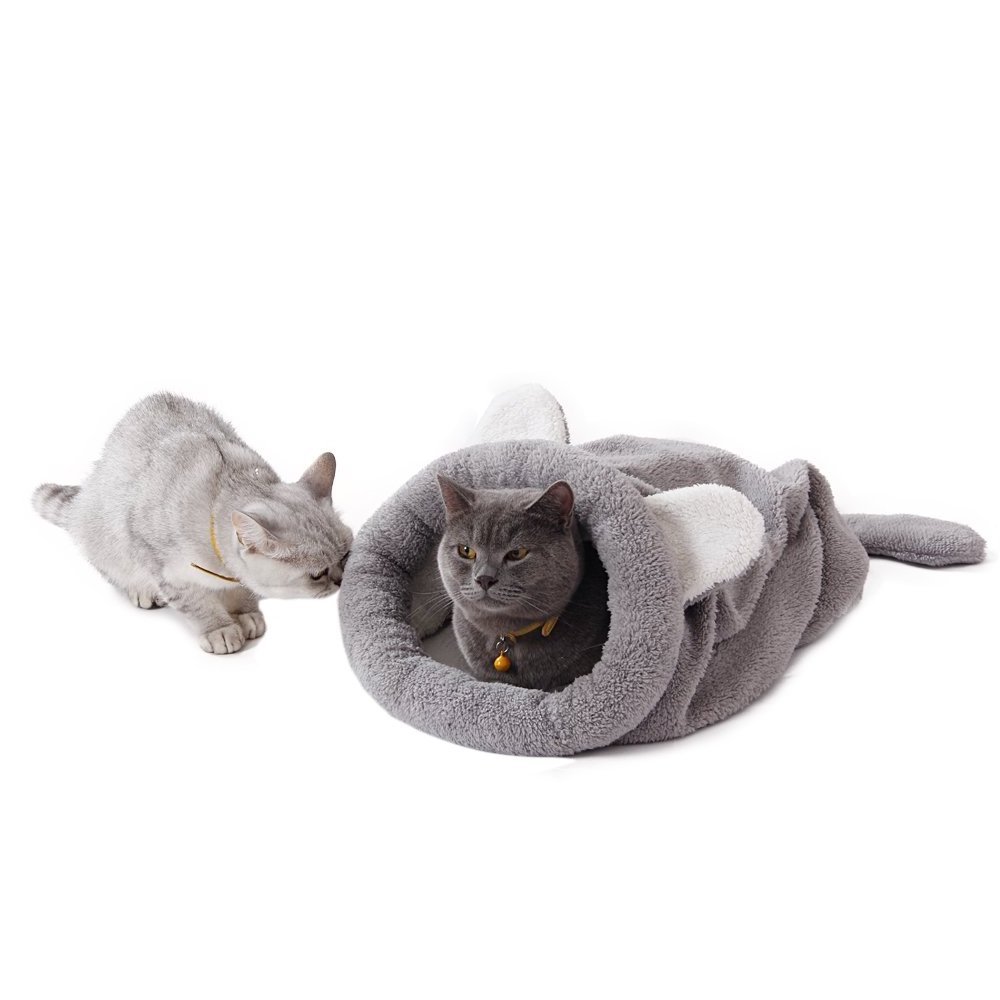 Cat Sleeping Bag Self-Warming Kitty Sack Pet Sleeping Bed