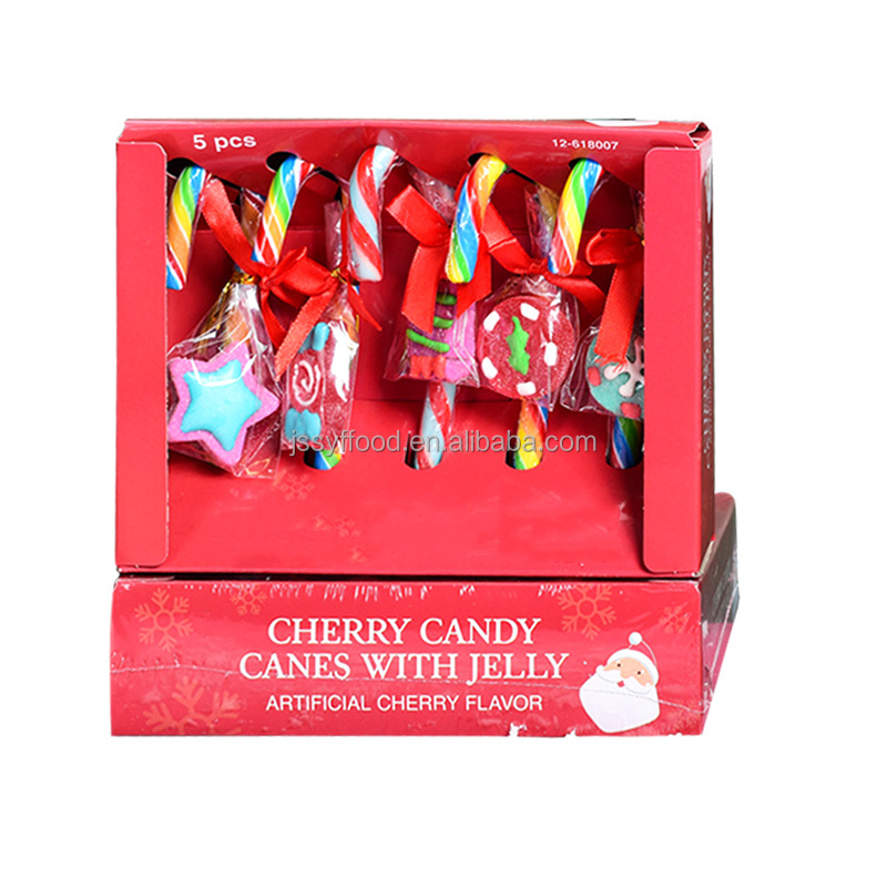 HACCP/BRC certificate Halal hot sell candy cane sweet christmas hard candy lollipop