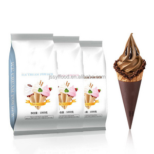 OEM wholesale 1kg high quality Matcha vanilla strawberry Chocolate cocoa flavor ice cream Soft serve mix powder