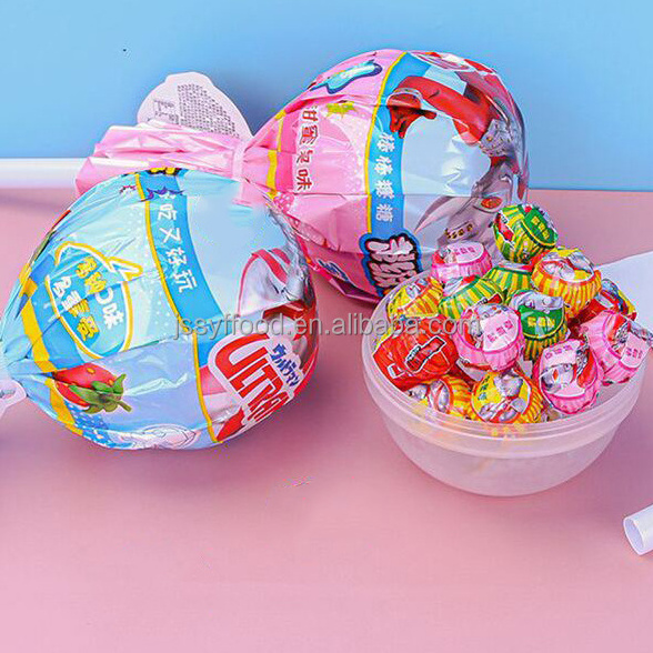 OEM Factory direct sale Giant plastic Big bom lollipop with Multicolour mini fruit flavour lollipop candy