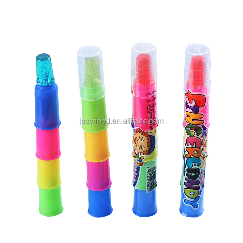 Factory direct sale fun Finger Candy Toy lollipop colorful fruit Finger hard candy