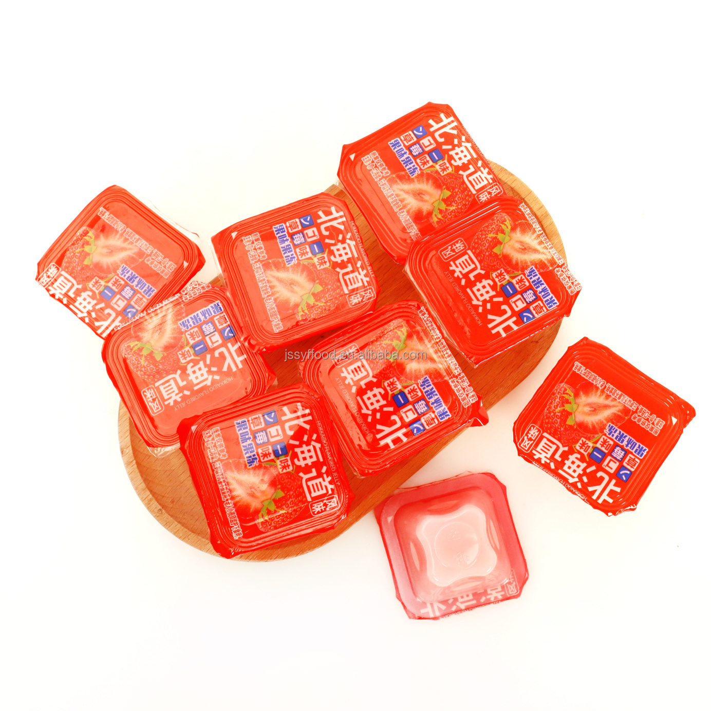 OEM wholesale customization Fruit jelly cups strawberry pudding Mini cup jelly