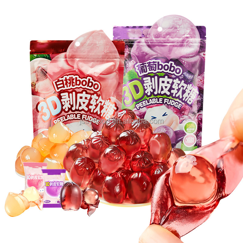 HACCP/BRC Certificate peach and mango Peeling gummy candy Jelly fruit Casings gummy candy