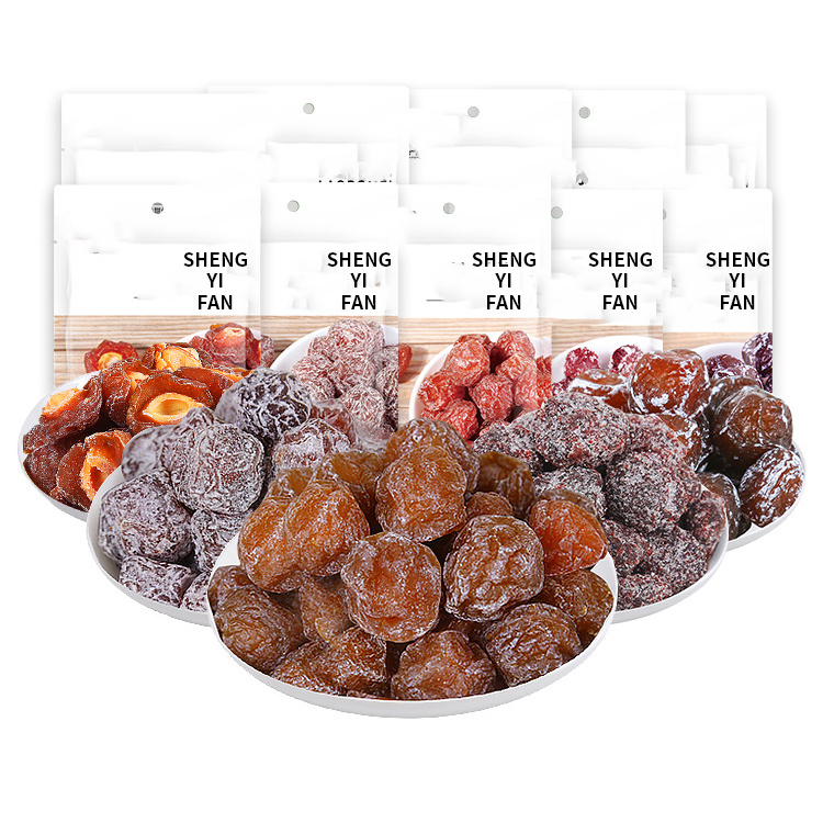 Preferential Wholesale Chinese casual preserved plum snacks sour sweet flavour bulk preserved fruit Dried plums