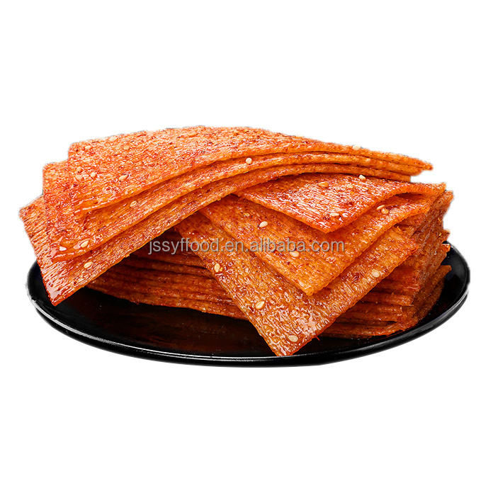 Factory direct sale Popular Chinese snacks Spicy strip casual snacks Spicy gluten vegan meat latiao