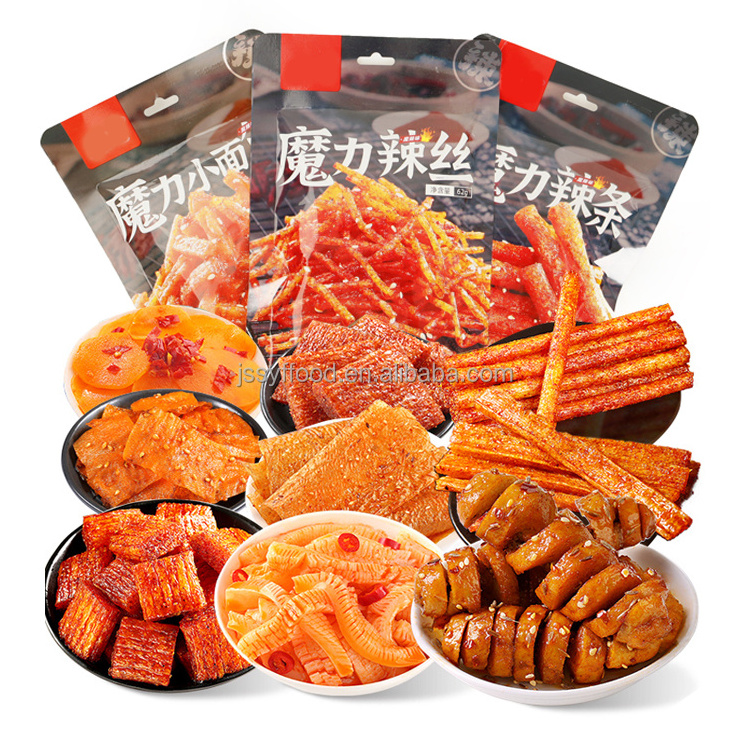 Hot sale Chinese tradition nostalgic casual Spicy taste snacks bulk Spicy strip gluten latiao