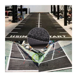 Outdoor and indoor sled gym turf customized sport flooring turf mat black artificial grass for gym/studio