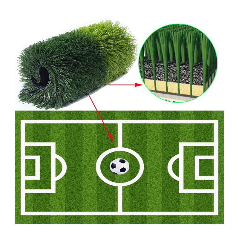 50mm artificial lawn soccer pitch synthetic grass artificial grass for football field