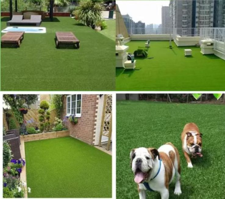 Outdoor natural synthetic turf green grass carpet football lawn landscape artificial grass for garden