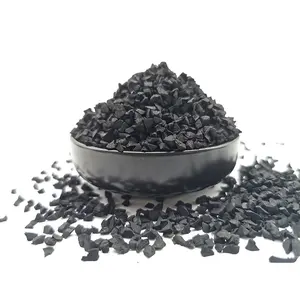 Black wholesale football artificial grass rubber granules turf infill for soccer feild ifller epdm rubber granules