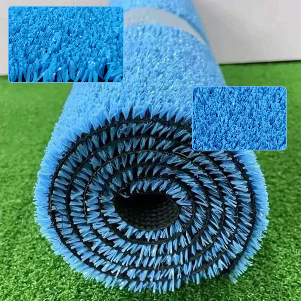 Blue Synthetic Grass Mat Artificial Turf Grass Carpet for Outdoor Events Landscaping Wedding Wall Decor