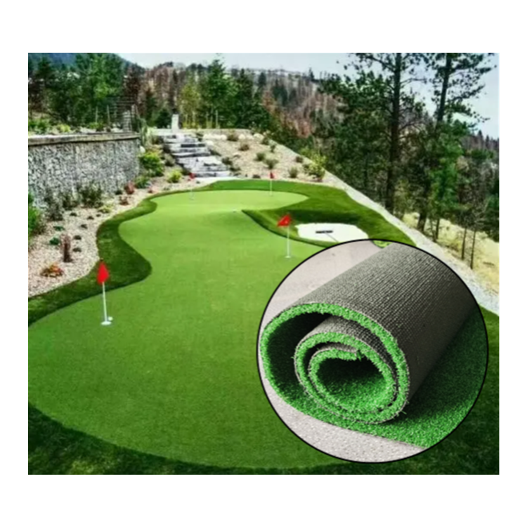 Eco-friendly outdoor turf green carpet synthetic grass natural lawn artificial turf grass golf green artificial grass