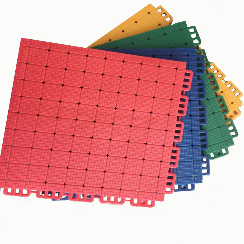 Sports Interlocking PP interlocking Flooring Tile Volleyball Basketball Badminton Roller Skating Tennis Court