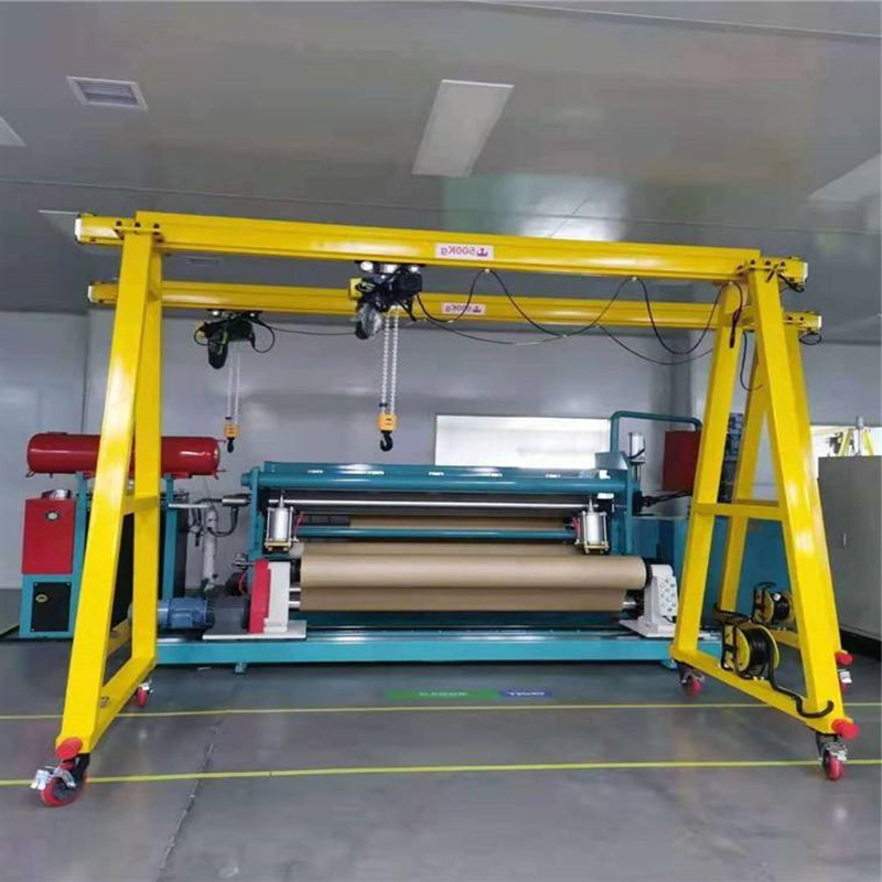 Small Loading Anti-rust Marine Aluminum Gantry Portal Crane Price For Maintaining Aircraft Aeroplane Barges Houseboat