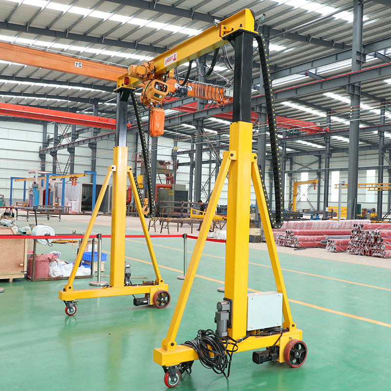 Small Loading Anti-rust Marine Aluminum Gantry Portal Crane Price For Maintaining Aircraft Aeroplane Barges Houseboat