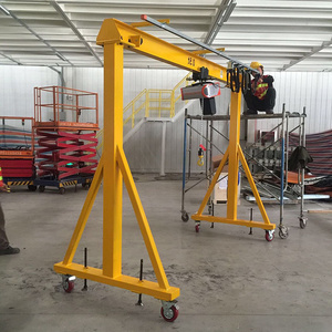 Small Loading Anti-rust Marine Aluminum Gantry Portal Crane Price For Maintaining Aircraft Aeroplane Barges Houseboat