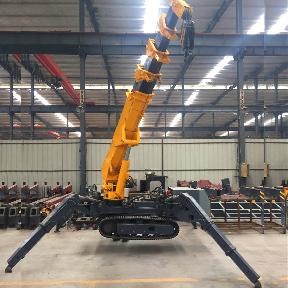 5 Ton Lifting Equipment Tower Mini Truck Crawler Crane 3ton Hydraulic Lifting Boom Spider Crane