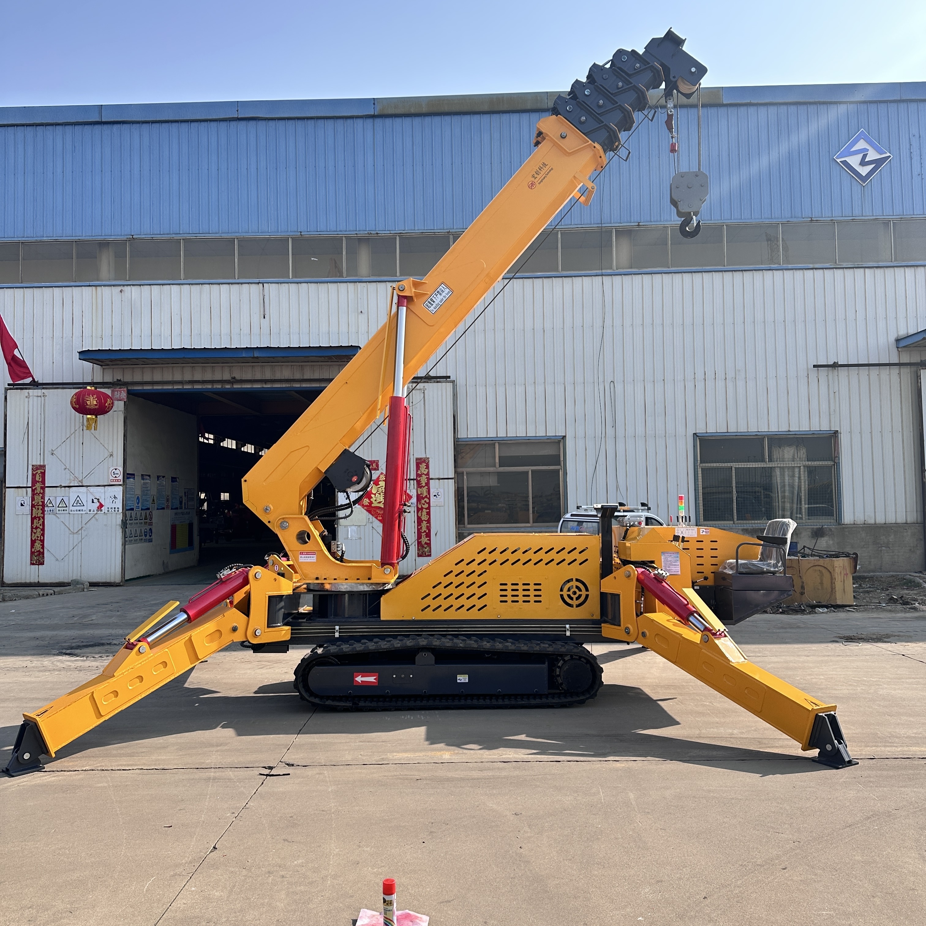 5 Ton Lifting Equipment Tower Mini Truck Crawler Crane 3ton Hydraulic Lifting Boom Spider Crane