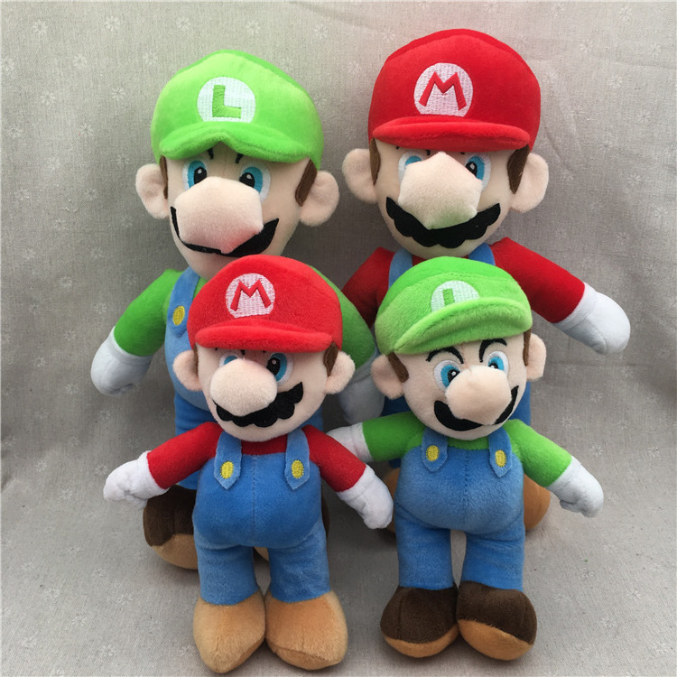 Mario Doll Toy New Super Bros Plush Toy Soft Stuffed Animal Dolls Toy Kids Children Birthday Christmas Gift