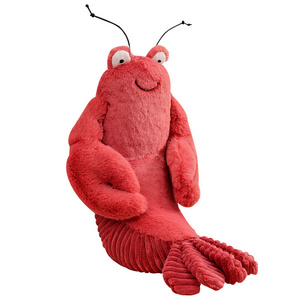 Fun sea creatures kids plush toys Cute lobster plush dolls simulation crab stuffed animal pillow home fabric decoration