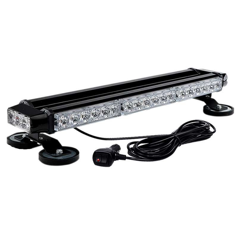 Car Roof Light Bar 21 42 LEDs 4 Sides Flashing Strobe Safety Warning Bar Magnetic Emergency Light 7 Flash Models