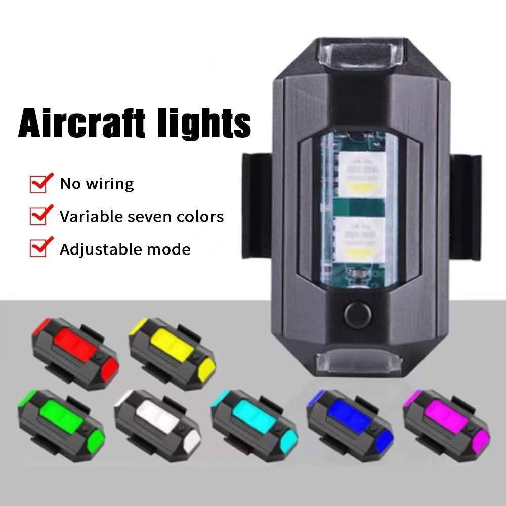 Mini USB Rechargeable Lorry Aircraft Crane SUV motorcycle camping lights LED Strobe light Accessories