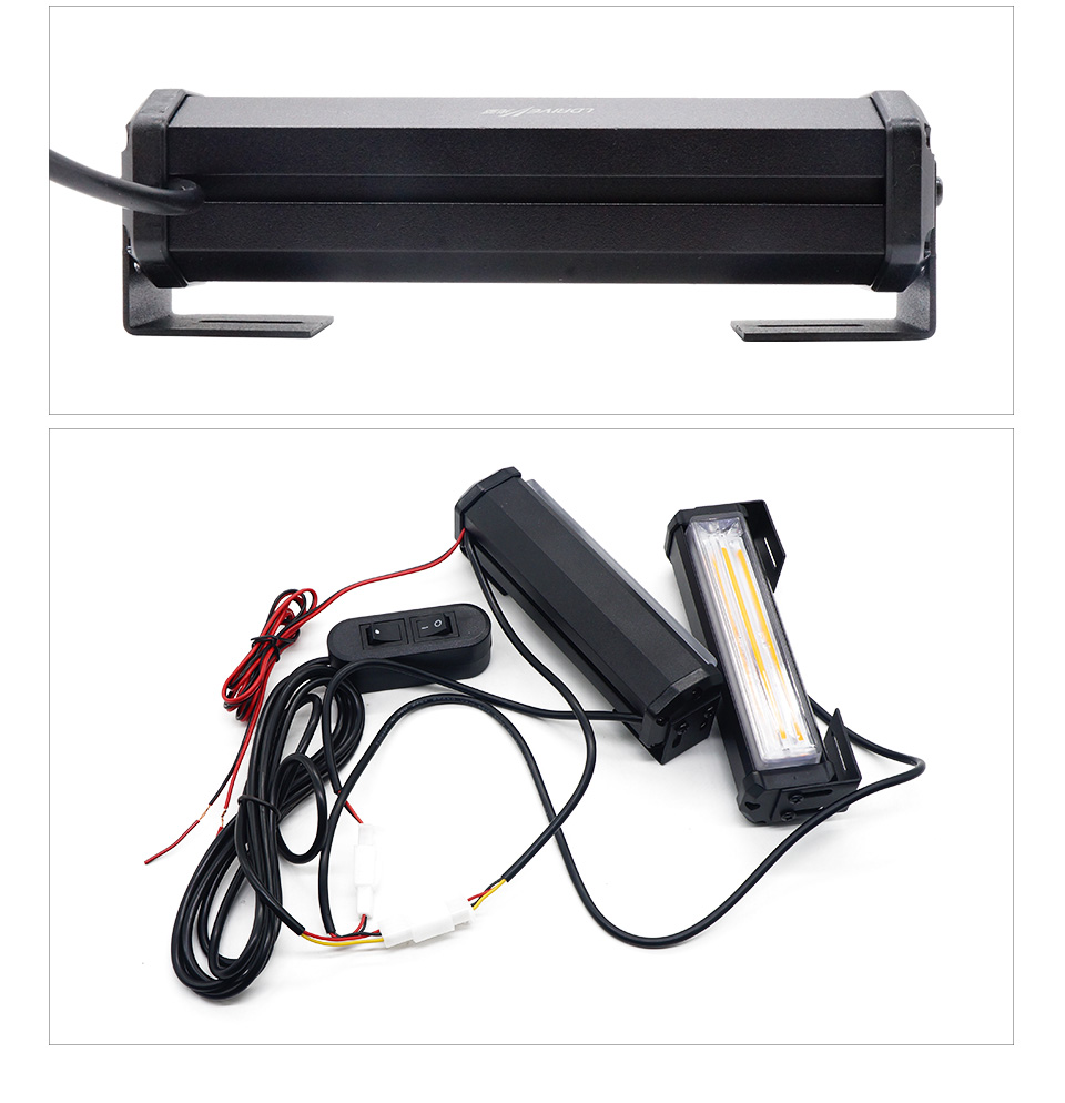 20W bright linear LED mini strobe light bar surface mount for POV Utility Vehicle tow truck